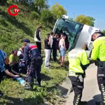 Yalova'da feci kaza... Yolcu otobüsü devrildi: Ölü ve yaralılar var!