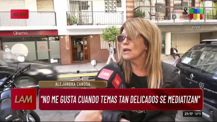 Alejandra Canosa rompió el silencio