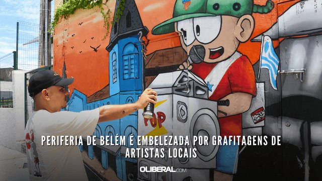 Periferia de Belém é embelezada por grafitagens de artistas locais
