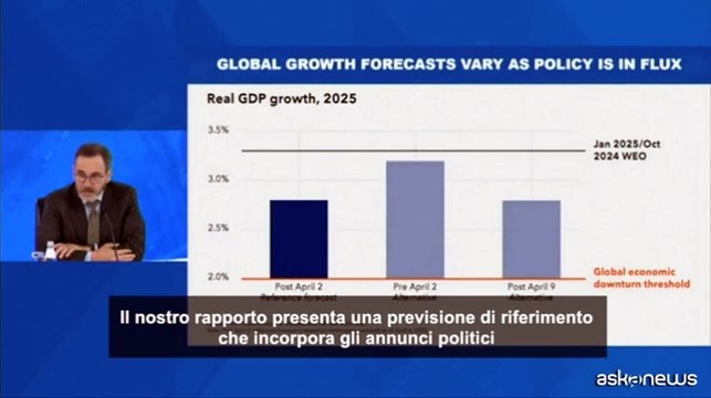 Il FMI taglia le previsioni di crescita globale per il 2025 al 2,8%