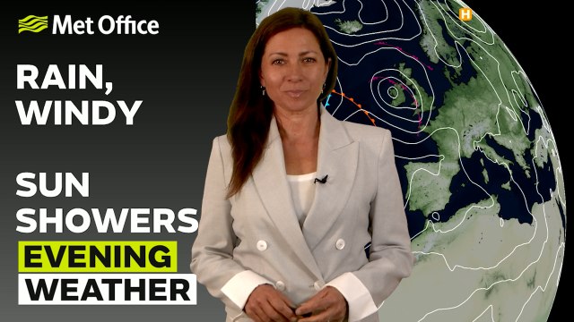 Met Office Evening Weather Forecast 22/04/2025 - Wet and windy for some