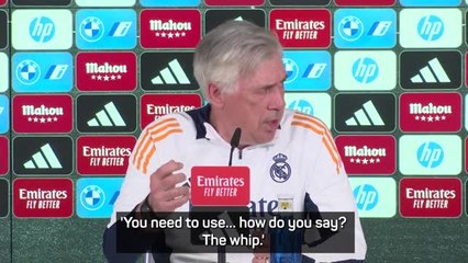 Ancelotti not a coach who will 'use a whip'