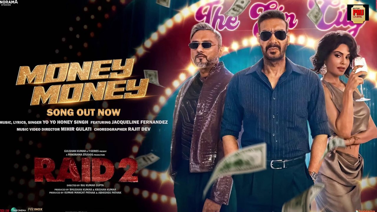 RAID 2: MONEY MONEY (Song) | Yo Yo Honey Singh, Ajay Devgn, Jacqueline F, Riteish D | Bhushan Kumar