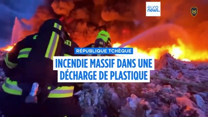 République tchèque : un incendie massif ravage une décharge de plastique