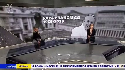 El acto fallido de una periodista al hablar de la muerte del Papa Francisco