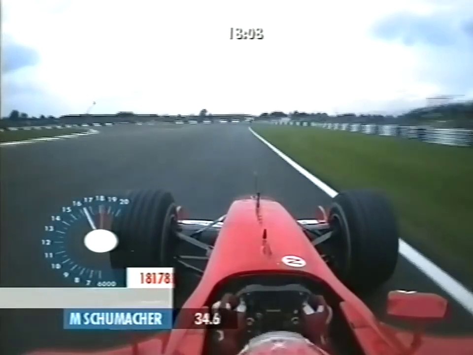 F1 – Michael Schumacher (Ferrari V10) Onboard – Great Britain 2002