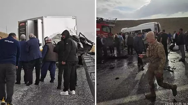 Van’da yolcu minibüsüyle kamyonet çarpıştı: Ölü ve yaralılar var