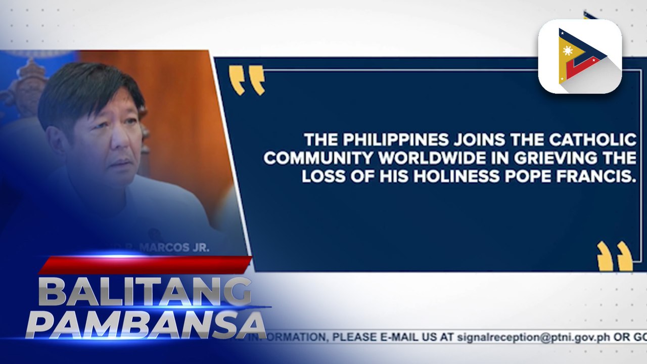 PBBM describes Pope Francis as the greatest pontiff ever