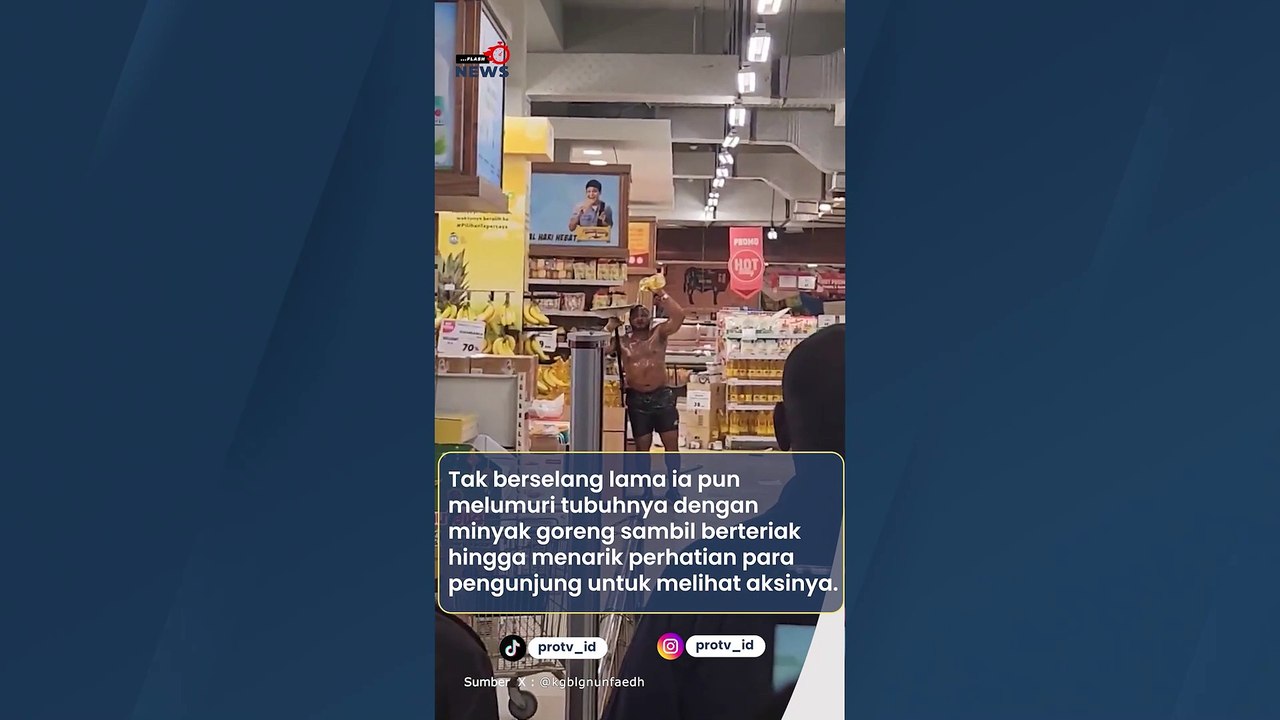 WNA Ini Ngamuk di Kalibata City, Siram Minyak Goreng Dan Rusak Barang