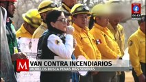 Gobernadora de Morelos busca penas más severas contra responsables de incendios