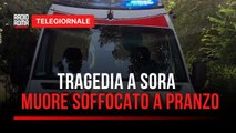 Al pranzo di Pasqua muore soffocato a tavola a Sora