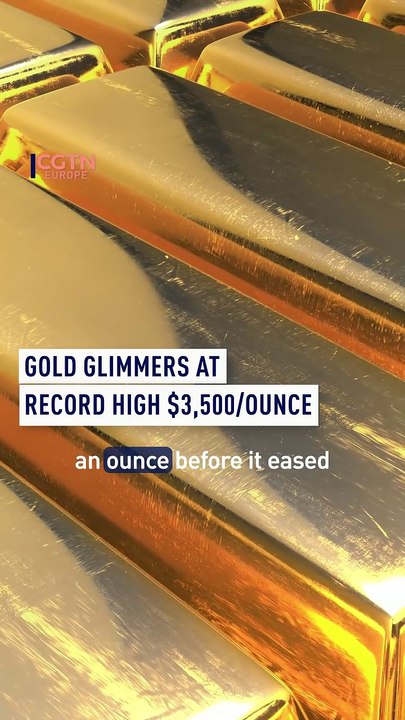 Gold glimmers at record high $3,500/ounce