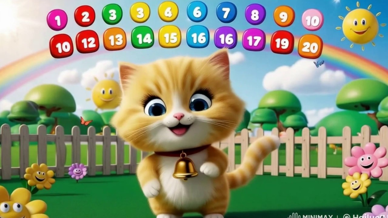 Count  Numbers 1 to 20 with Baby Cats! 🐱✨|  Counting Song for Kids | Number song