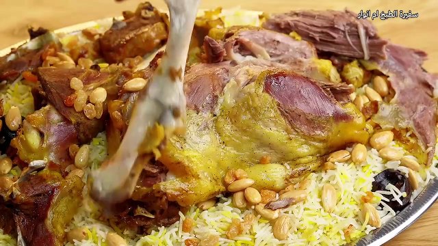 مندي لحم فاخر بطريقة منزلية سهلة جدا 🍖 ألذ من المطاعم مع صوص السحاوق