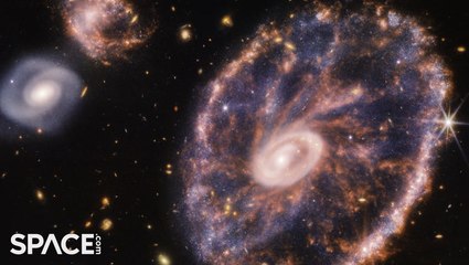 4K Cartwheel Galaxy- Views Via A Hubble Space Telescope