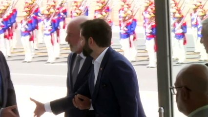 Lula recebe Boric em Brasília
