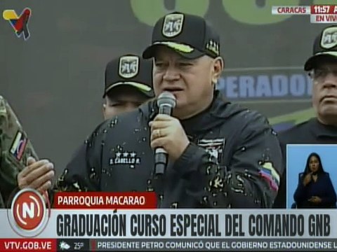 Vpdte. Sec. Diosdado Cabello: Estamos formándonos para defender la paz y la patria de Venezuela