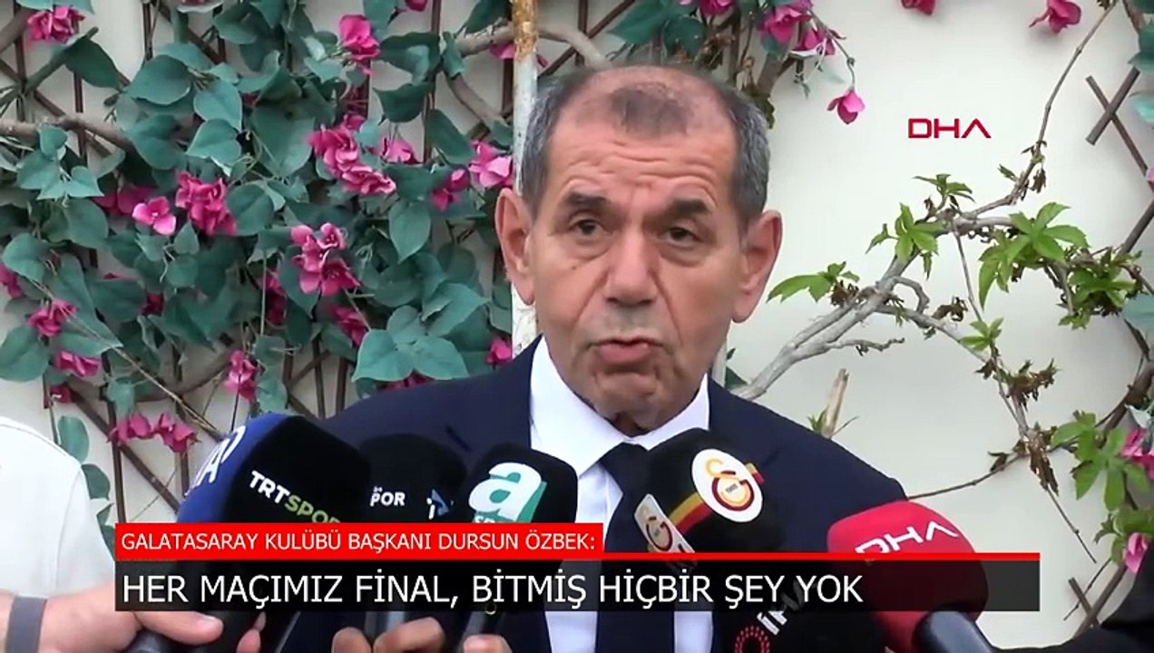 Galatasaray'da Dursun Özbek: Bitmiş hiçbir şey yok