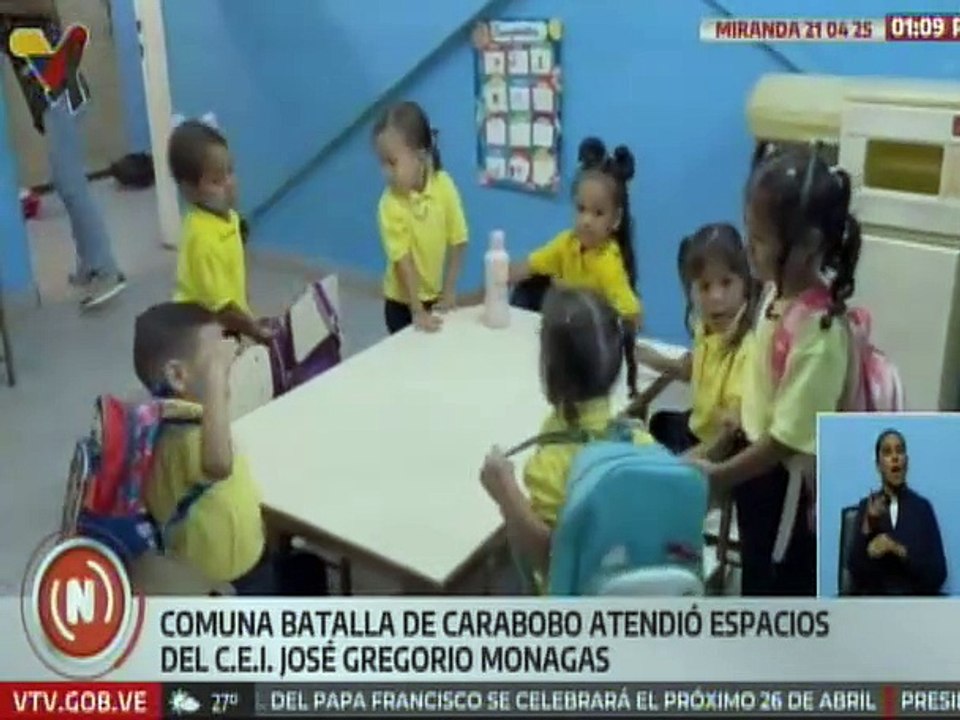 Miranda |  Más de 160 niños estrenan espacios educativos renovados en el C.E.I José Gregorio Monagas