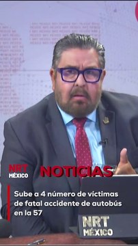 Autoridades confirmaron que ya son cuatro las personas fallecidas tras el accidente ocurrido en la carretera federal 57. El percance involucró un autobús de pasajeros que terminó fuera del camino.