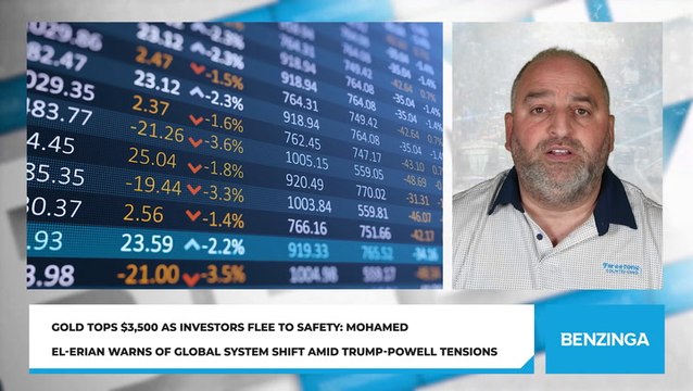 Gold Tops $3,500 As Investors Flee To Safety: Mohamed El-Erian Warns Of Global System Shift Amid Trump-Powell Tensions