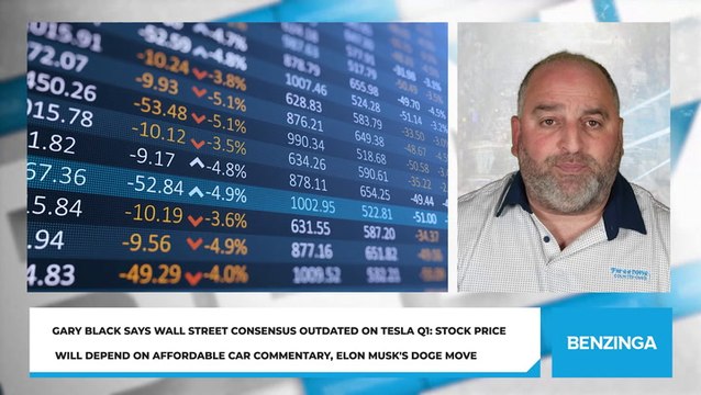 Gary Black Says Wall Street Consensus Outdated On Tesla Q1: Stock Price Will Depend On Affordable Car Commentary, Elon Musk's DOGE MoveTesla Outlook Drives Focus
