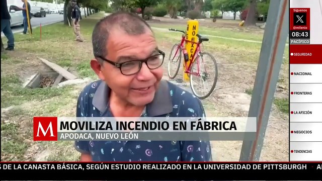 Evacuan a más de 100 trabajadores por incendio en Apodaca, Nuevo León
