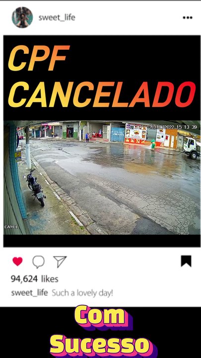 CPF cancelado com sucesso