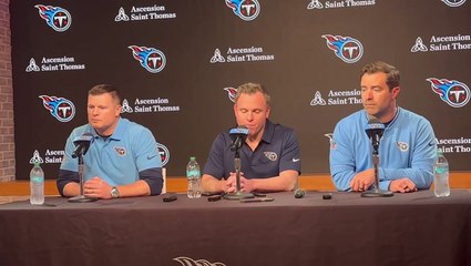 Titans GM Mike Borgonzi: "This is a big opportunity for this organization, really a tone setter"