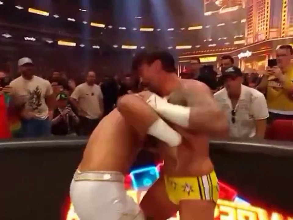 WWE WRESTLEMANIA 2025 CM PUNK VS SETH ROLLINS VS ROMAN REIGNS FULL MATCH