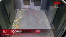 Ankara'da üst geçit asansöründeki çöplere vatandaştan tepki