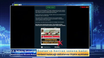 Öcalan’ın haziran sonuna kadar serbest kalacağı iddialarına ilişkin açıklama