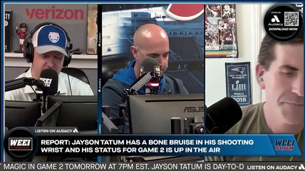 WEEI Afternoons: Should we be worried about Jayson Tatum's wrist?