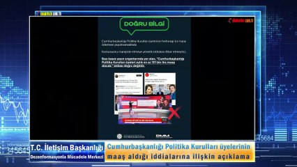 Cumhurbaşkanlığı Politika Kurulları üyelerinin maaş aldığı iddialarına ilişkin açıklama