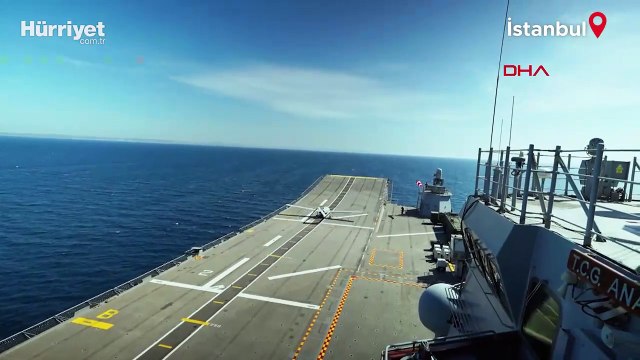 Bayraktar TB3'ten TCG Anadolu gemisine başarılı 4 sorti