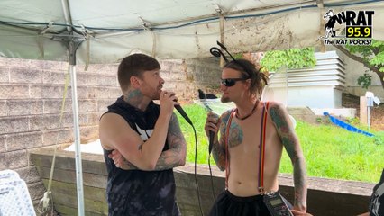 Brent Smith of Shinedown Talks With Gotts Backstage at WRATFEST 2022