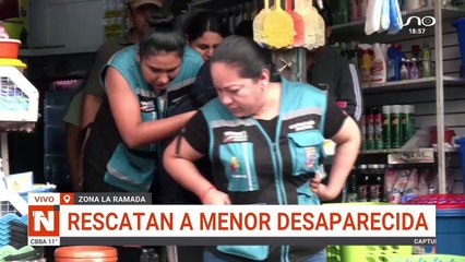 Rescatan a una menor