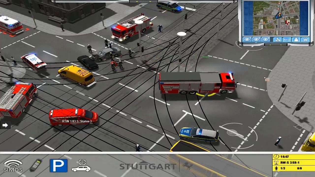 Emergency4 Stuttgart Modifikation #2 Verkehrsunfall(2) - Sport/schul Unfall - Person in Notlage