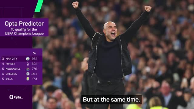 Guardiola delighted as Man City inch closer to Champions League qualification