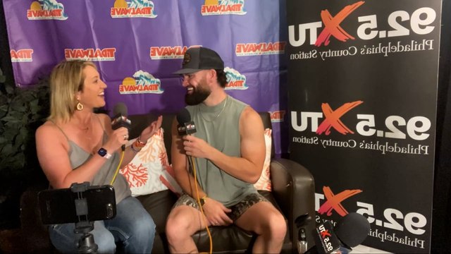 Dylan Scott Backstage with Andie Summers at TidalWave Music Festival 2023