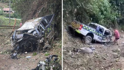 VIDEO | Atentaron con explosivos contra patrulla de la Policía en Ebéjico: hay heridos