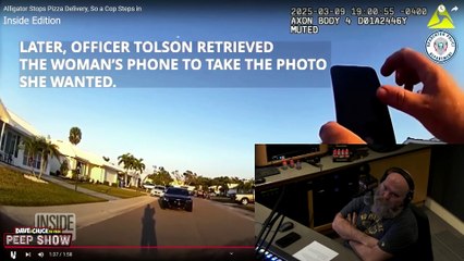 Peep Show: Old Lady's Alligator Reaction!