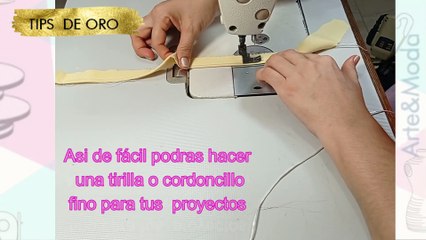 Como coser una tirilla o agujeta sencillamente facil