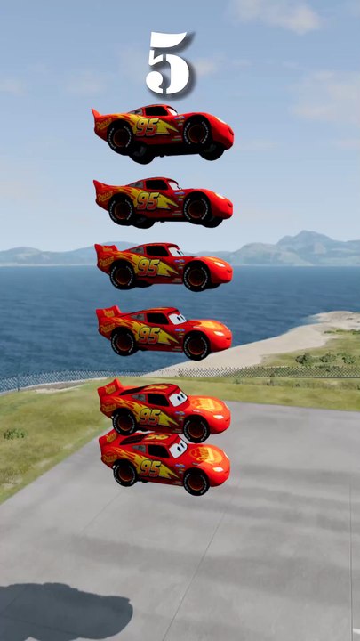 lightning mcqueen falling BeamNG Drive