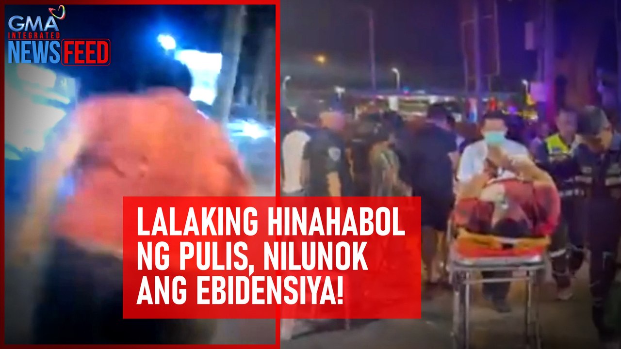Lalaking hinahabol ng pulis, nilunok ang ebidensiya! | GMA Integrated Newsfeed