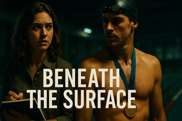 A newspaper intern becomes the assistant of a swimming champion, and a conspiracy emerges.