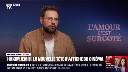 Hakim Jemili est de retour au cinéma avec "l'Amour, c'est surcoté" aux côtés de Laura Felpin