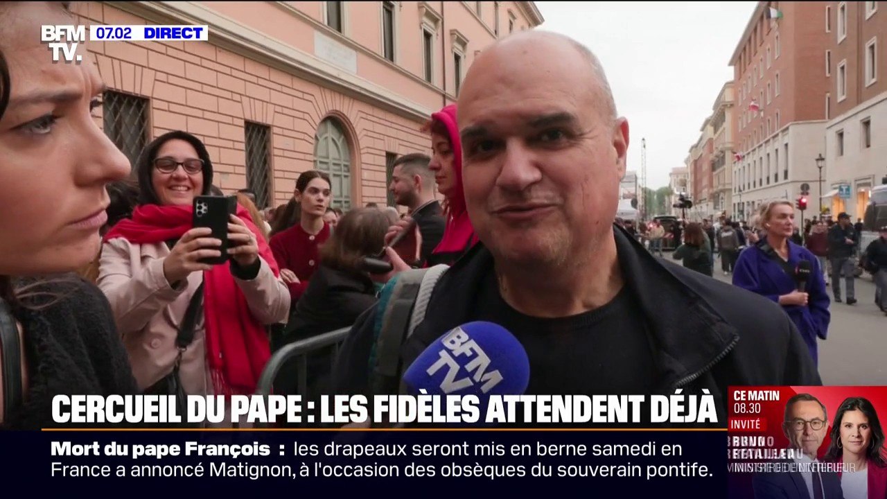 "Le dernier adieu": les fidèles déjà nombreux pour se recueillir près du corps du pape