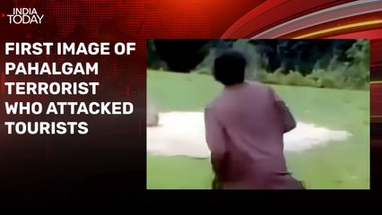 Pahalgam terrorist caught on camera carrying AK-47