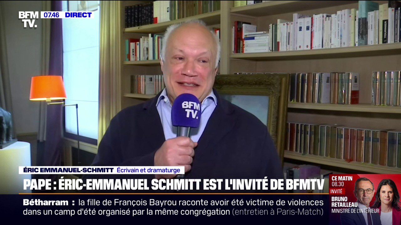 Rencontre avec le pape François: "Il se comportait avec un respect infini", se souvient Éric-Emmanuel Schmitt, écrivain